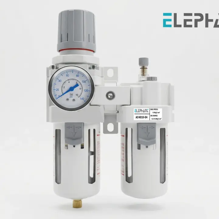Elephant 1/2″ inch Filter regulator & lubricator – (FRL-AC-4010-04) (Pack of 1)