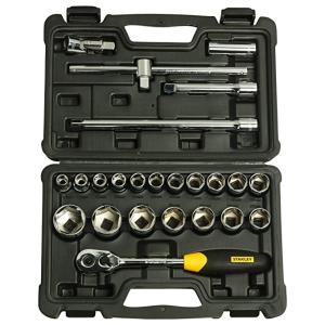 Stanley STMT72795-8 1/2 SQ. DRIVE SOCKET SET, 6 PT.(24 PCS)