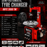 Semi Automatic Tyre Changer BBTC 3000 TM