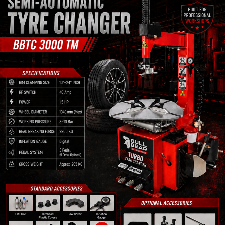 Semi Automatic Tyre Changer BBTC 3000 TM
