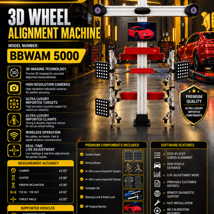 Bull Bear 3D Wheel Alignment Machine BBWA5000