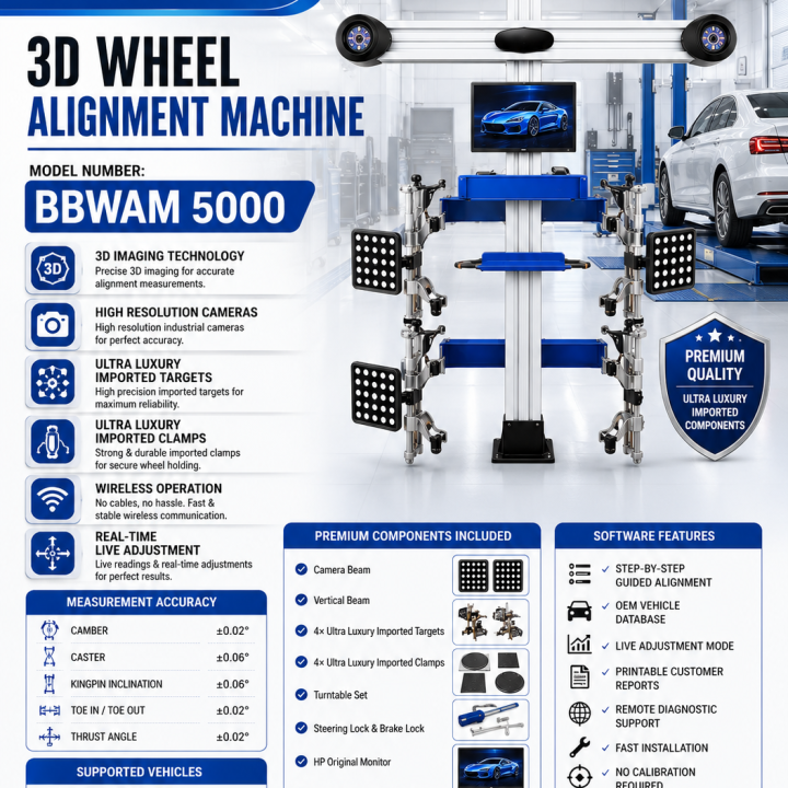 3D Wheel Alignment Machine BBWAM 5000