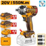 INGCO Cordless impact wrench 550Nm CIWLI2055