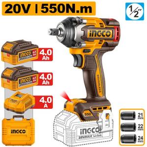 INGCO Cordless impact wrench 550Nm CIWLI2055