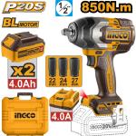 INGCO Cordless Impact Wrench 850Nm CIWLI2085
