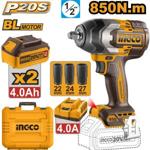 INGCO Cordless Impact Wrench 850Nm CIWLI2085