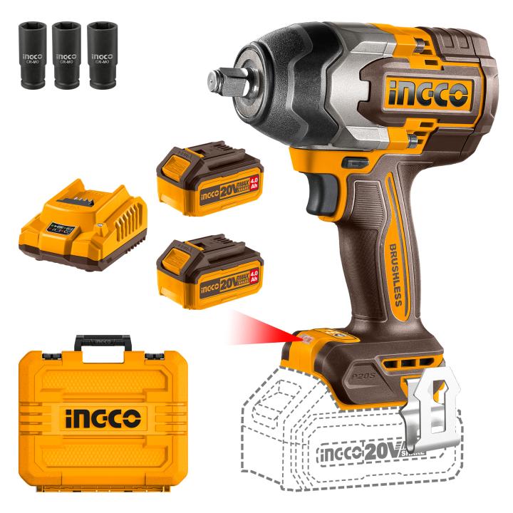 INGCO Cordless Impact Wrench 850Nm CIWLI2085