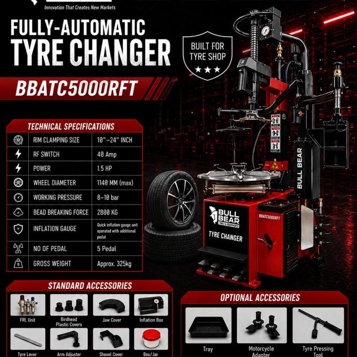 Fully Automatic Tyre Changer BBATC 5000 RFT