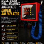 Bull Bear Wall Mounted Automatic Digital Air Inflator BBATI-W-2000-LMV