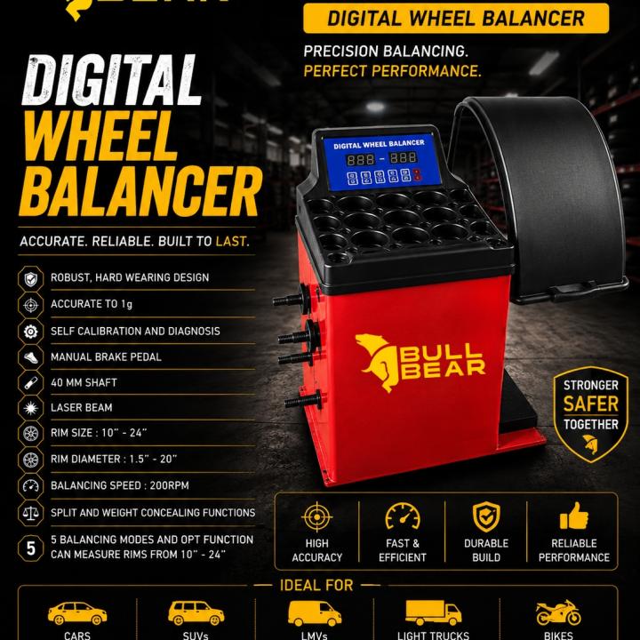 Bull Bear Digital Wheel Balancer BBWB5000DIGI