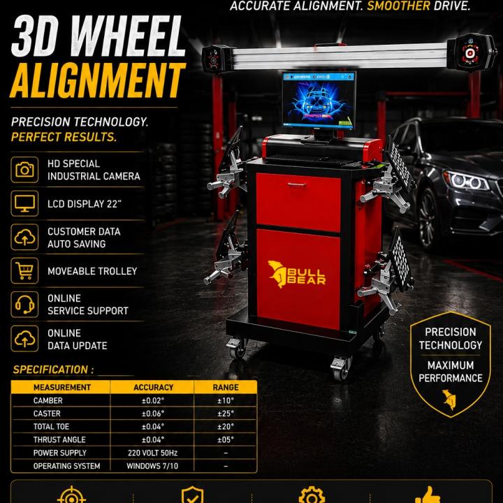 Bull Bear 3D Wheel Alignment Machine BBWA9000